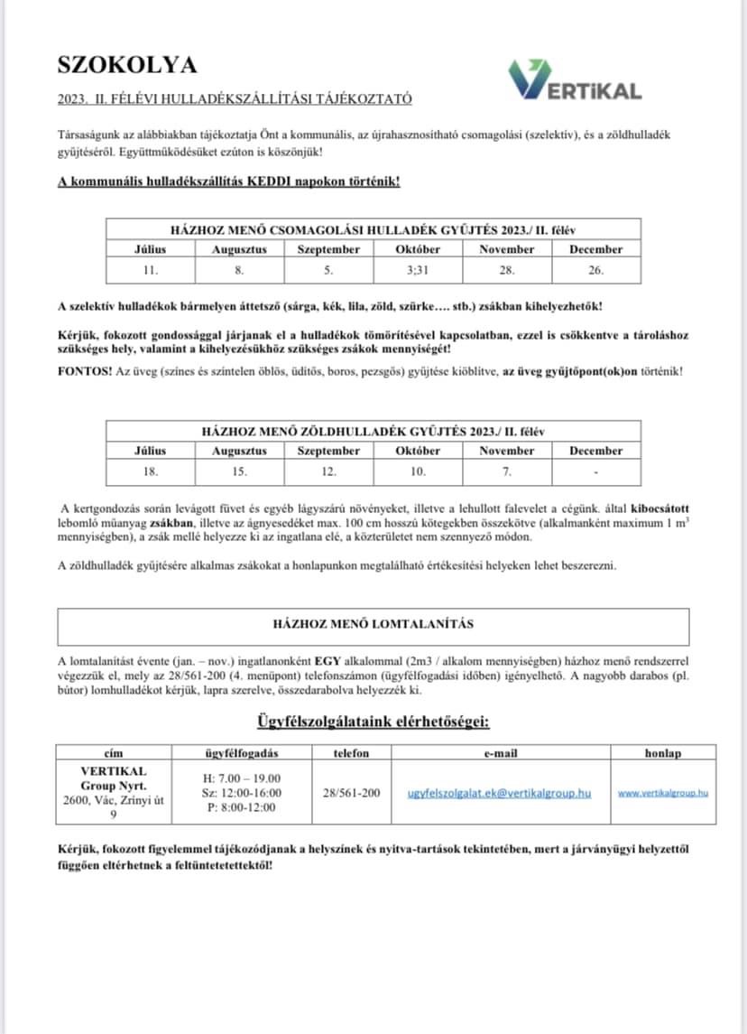 2023.ii.felev hulladekszallitasi tajekoztato