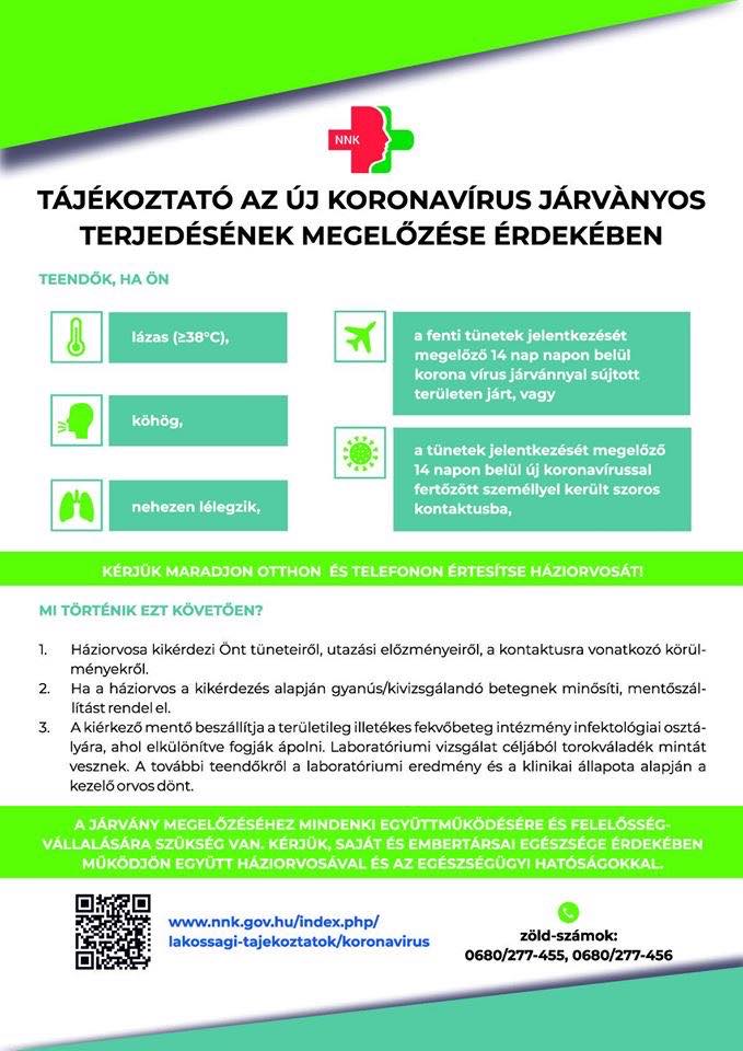 koronavirus tajekoztato