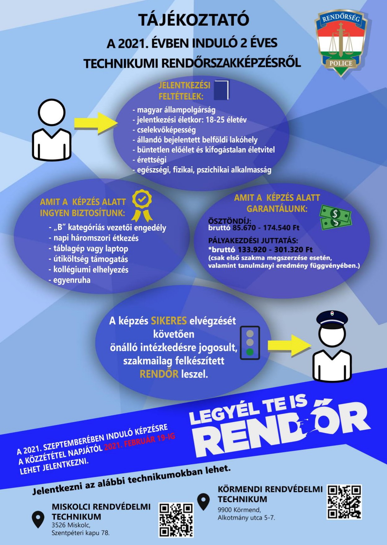 tajekoztato 2 eves technikumi rendorszakkepzesrol