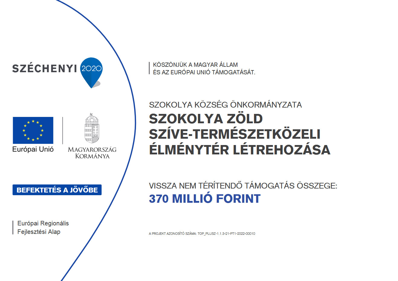 szokolya zold szive palyazat tabla